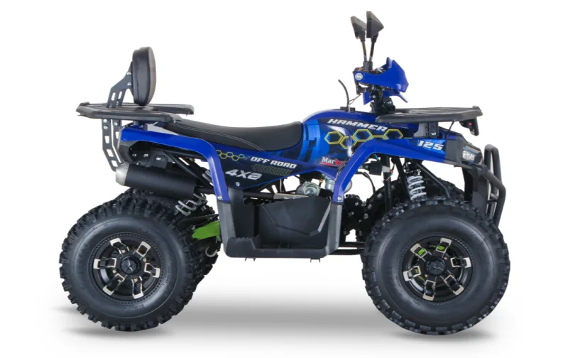 Markx Hammer 125 S azul de perfil