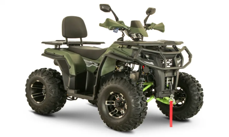 Markx Hammer 200 PRO SERIES visto do outro lado, com o guincho na frente